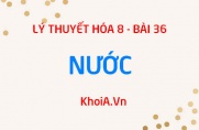 Tính chất vật lý, Tính chất hóa học và Thành phần hóa học của Nước H2O - Hóa 8 bài 36